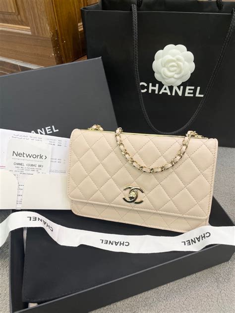 chanel gold chain wallet|chanel wallet on chain trendy.